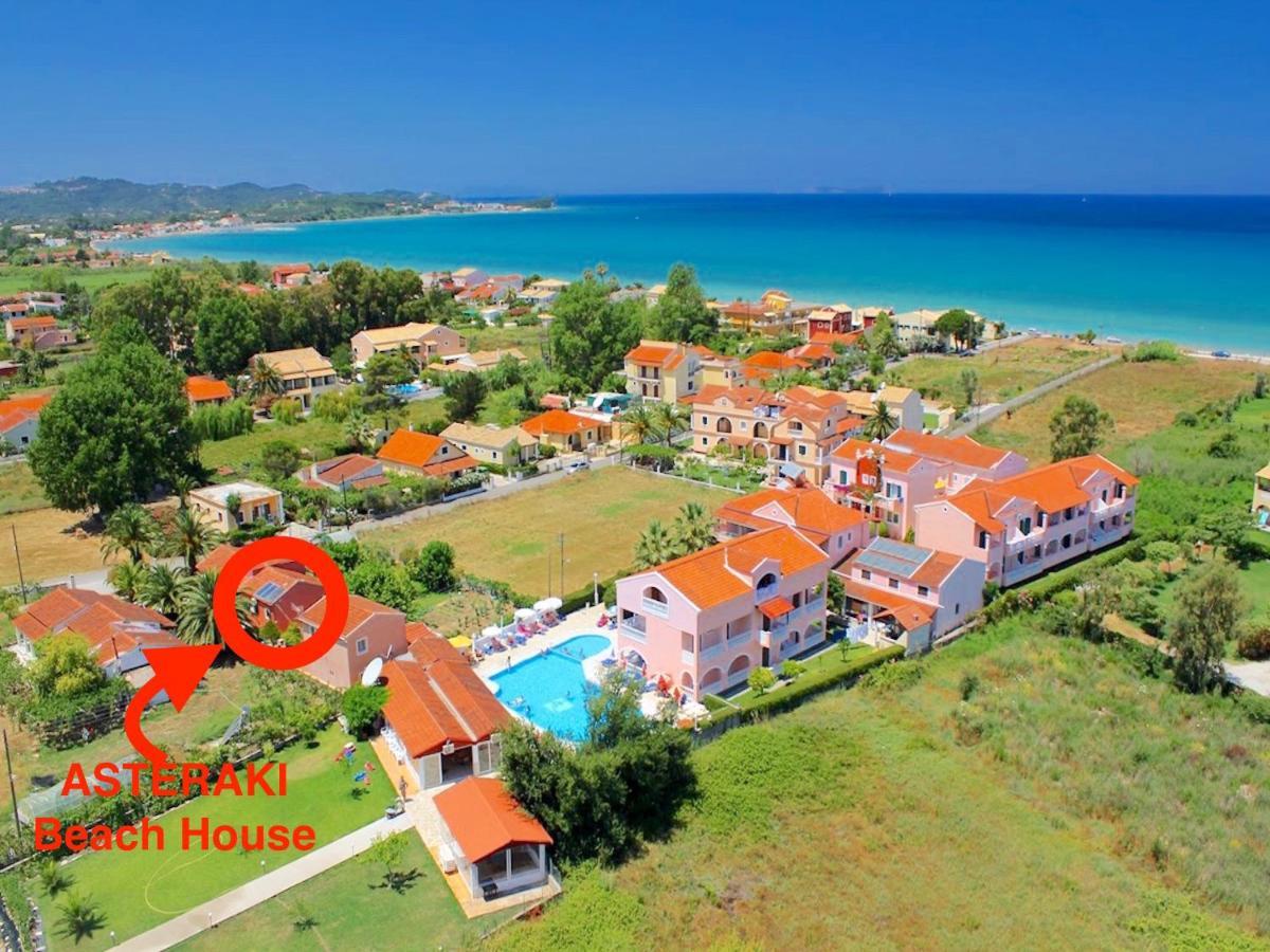 Asteraki Beach House Acharavi  Bagian luar foto